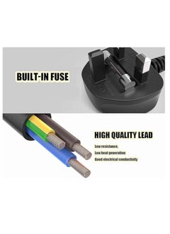 Terabyte Laptop Power Cable 3 Pin Cord for Various Laptop Charging 3 Pin UK Power Cord Main Lead Plug Cable (BS 1363 to IEC 60320 C5)  - Image 4