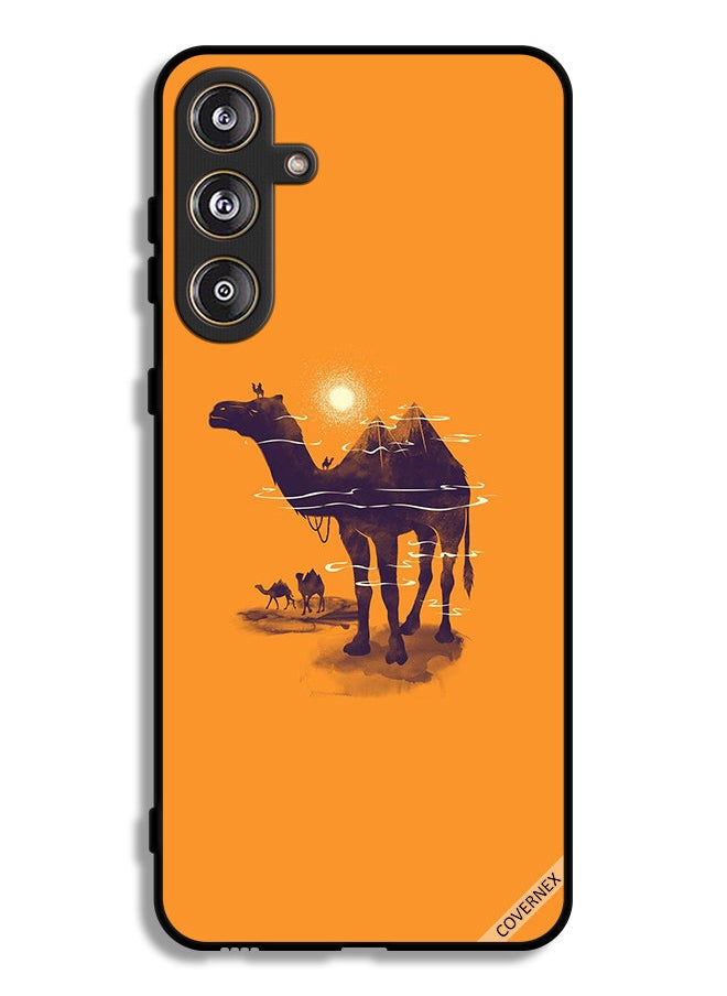 Covernex Samsung Galaxy M55 5G Protective Case Cover Camels & Sun Art  - Image 1