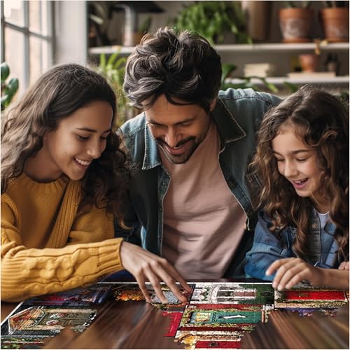White Mountain Puzzles Holiday Doors - 1000 Piece Jigsaw Puzzle - Image 4