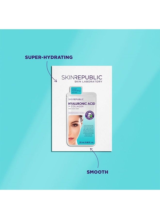 SKIN REPUBLIC Super Hydrating Hyaluronic Acid + Collagen Face Mask 25ml  - Image 3