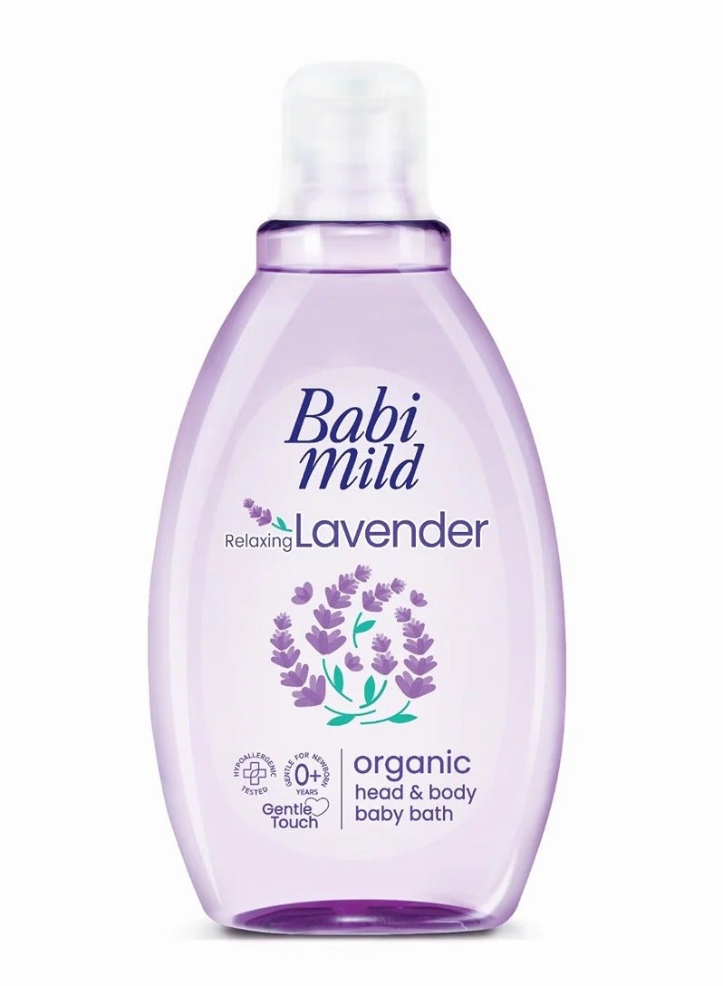 BABIMILD Relaxing Lavender Organic Head & Body Baby Bath - 180ml - Image 1