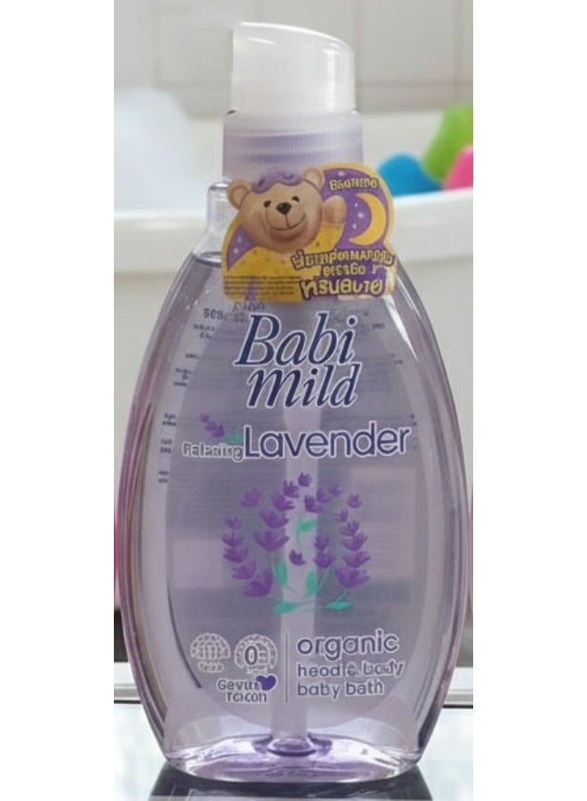 BABIMILD Relaxing Lavender Organic Head & Body Baby Bath - 180ml - Image 2