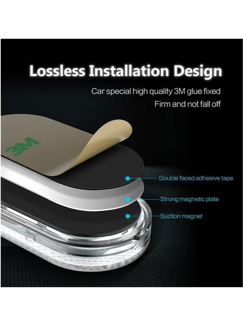 مصباح سيارة LED صغير محمول يعمل باللمس، مزود بـ 6 مصابيح LED عالية السطوع، قابل لإعادة الشحن عبر منفذ USB، مصباح طوارئ للسيارة (ضوء بنفسجي). - Image 5