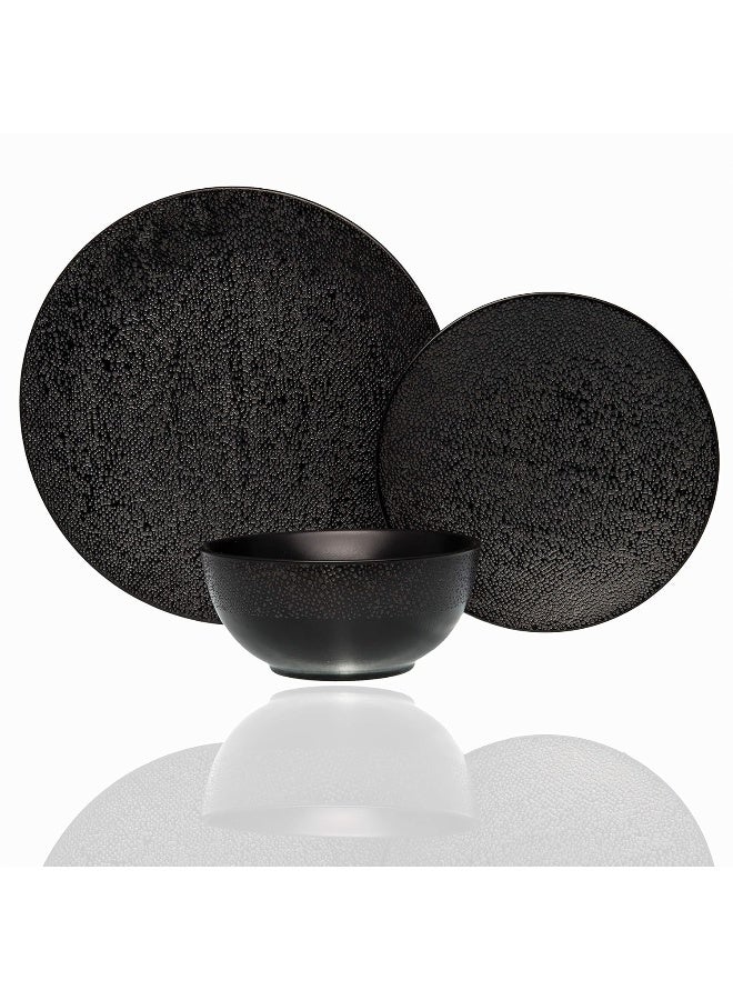 Red Vanilla Matrix Black 18 Piece Dinner Set 1 White - Image 1