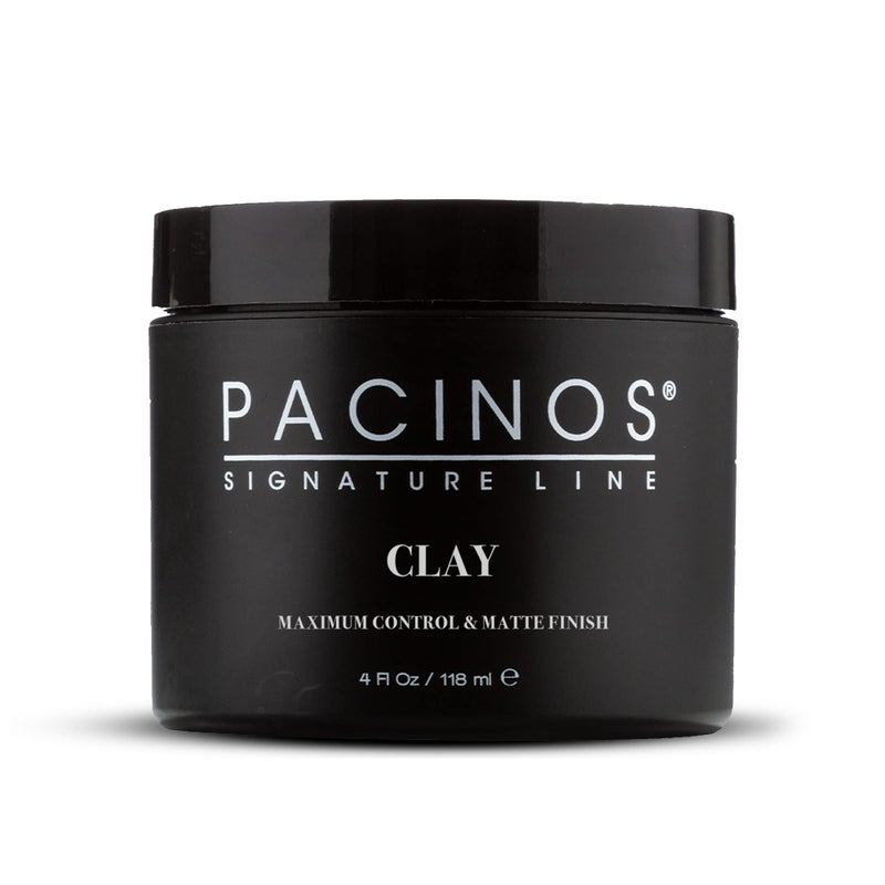 Pacinos Signature Line Clay Hair Paste Long Lasting Styling Wax with Firm Hold for All Hair Styles 4 Oz