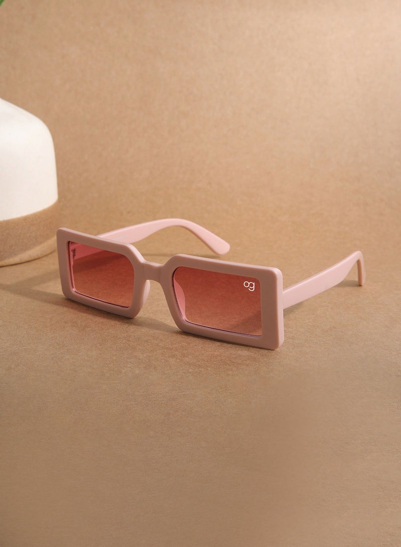 ووجلز نظارات شمسية مستطيلة بحماية من الأشعة فوق البنفسجية للرجال والنساء - Image 1