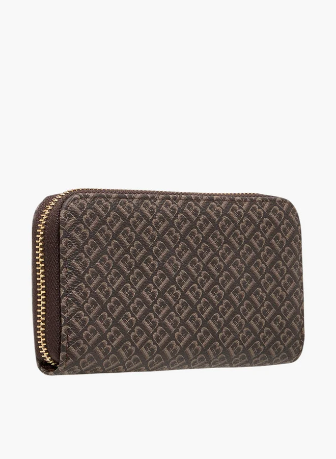 فلورا بيلا من شو إكسبرس Monogram Print Wallet with Zip Closure