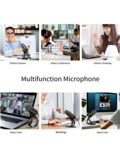 Generic USB Computer Microphone, Podcast Mic Desktop with Mute Button for Recording Streaming, Omnidirectional Condenser, Plug&Play Stand with Volume Control for PC, Laptop, Mac, YouTube  - Image 2