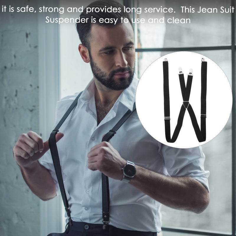 Mens Suspender Elastic Mens Suit Suspender Women Suspender Adjustable Pant Suspender - Image 5