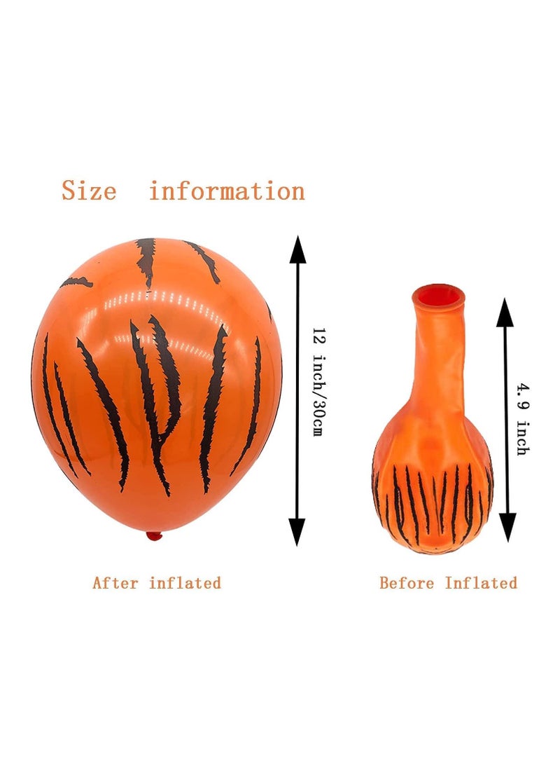 LA FIESTA 10 Piece Jungle Balloons for Safari Theme Birthday Baby Shower Decorations  - Image 2