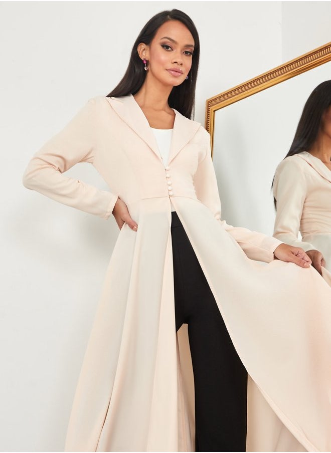 Styli - Front Button Detail Tailored Maxi Kimono - Image 1