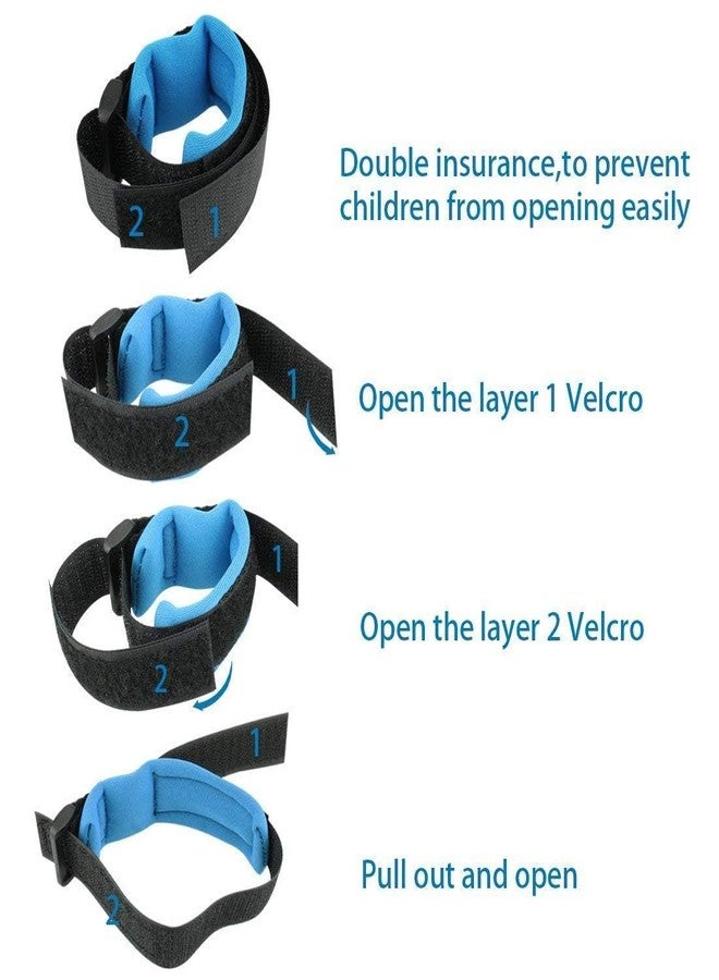 Cyrox Anti Lost Rope Walking Link Harness for Kids Wristband with Lock Toddler Child Safety Hand Lock Belt Band (1Pcs) - Image 3
