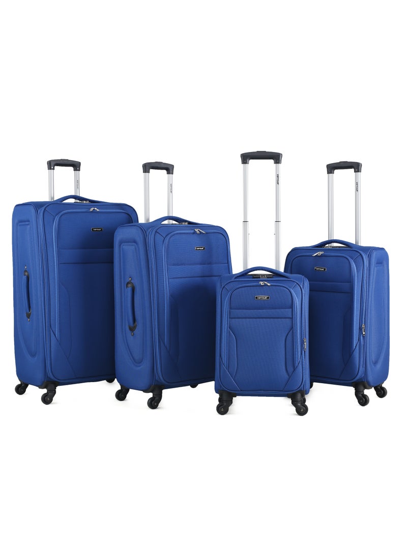 VIPTOUR - Set of 4 Light Weight Polyester Fabric Trolley Luggage With Number Lock 20,24,28,32 Inches - Image 1