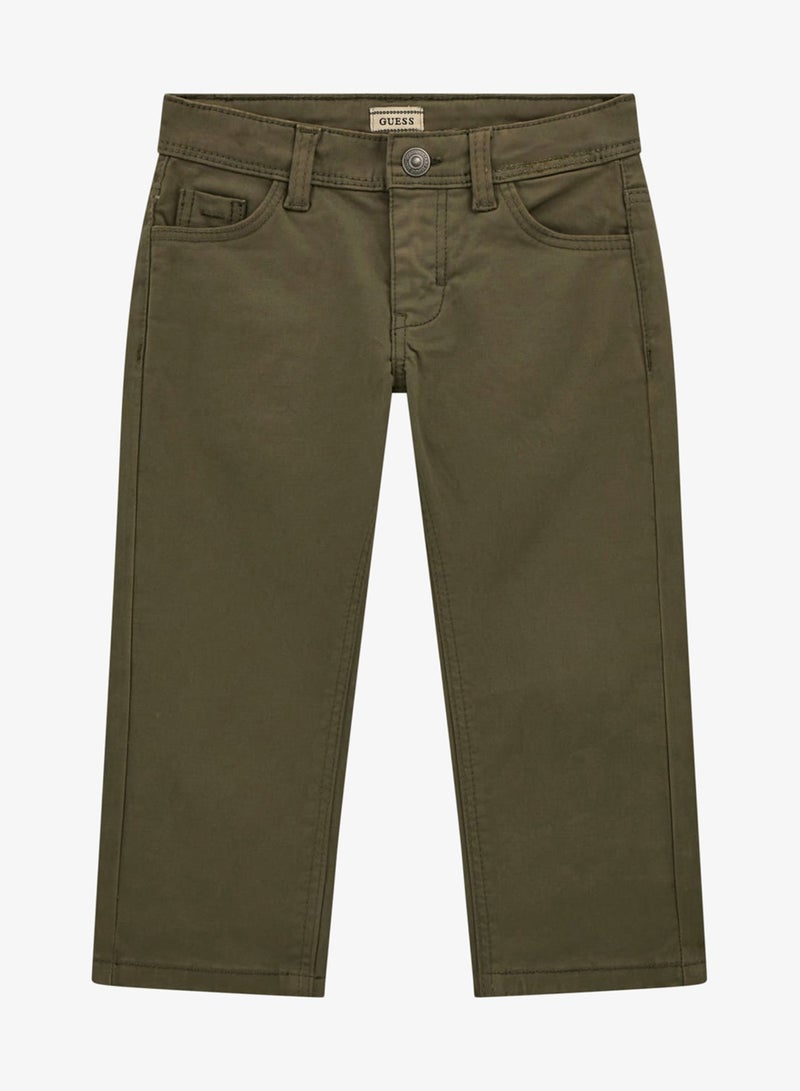 GUESS Kids Sateen Straight Fit Pants - Image 1