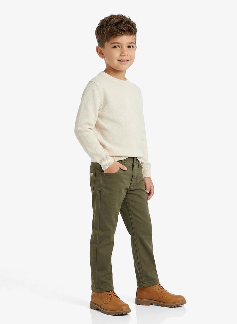 GUESS Kids Sateen Straight Fit Pants - Image 1