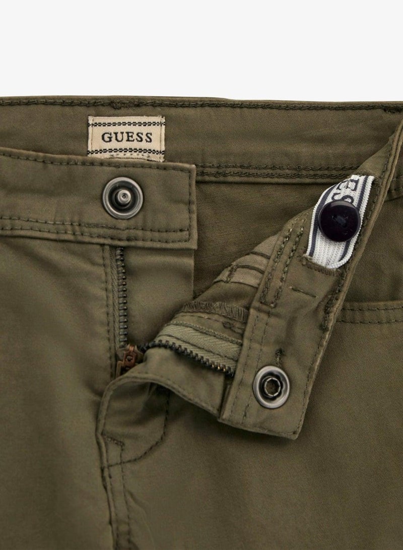 GUESS Kids Sateen Straight Fit Pants - Image 4