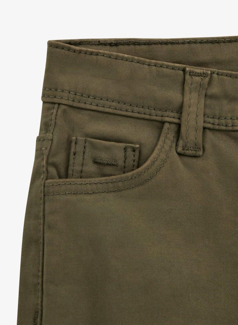 GUESS Kids Sateen Straight Fit Pants - Image 5