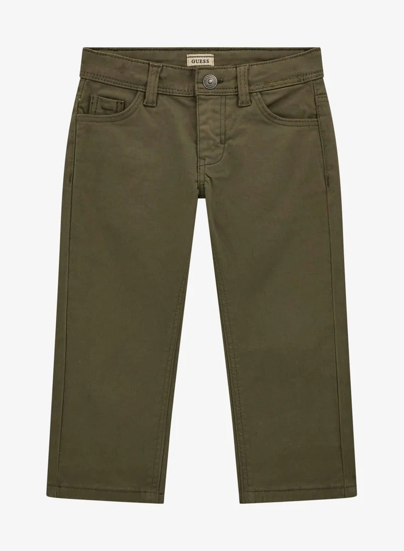 GUESS Kids Sateen Straight Fit Pants