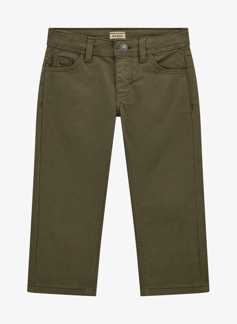 GUESS Kids Sateen Straight Fit Pants - Image 2
