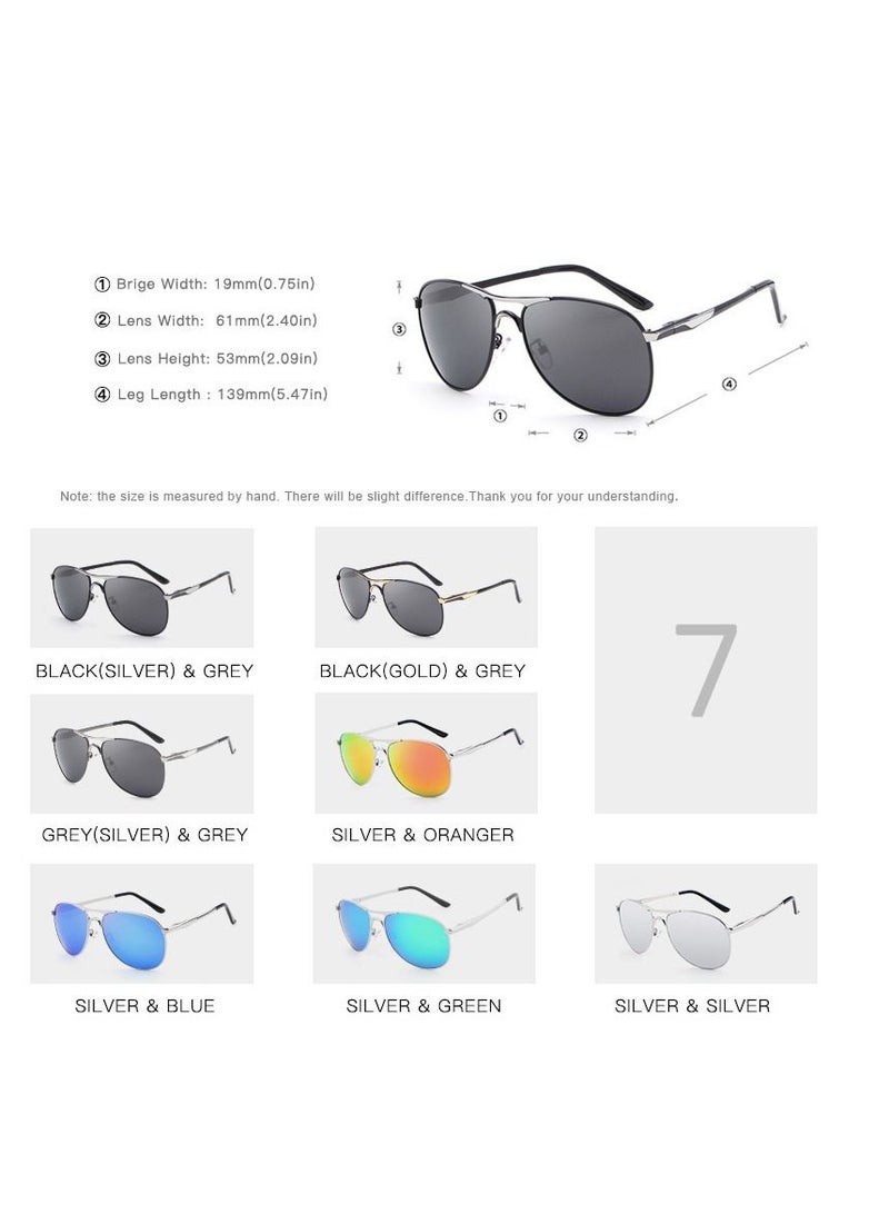 HDCRAFTER Men's full-frame digital SLR UV400 pilot sunglasses - Image 4