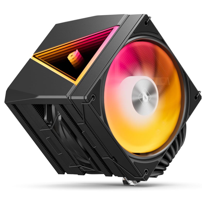 upHere CPU Cooler Air,Dual Tower Cooler with 120mm ARGB PWM Fan,8 Heat Pipes for Intel LGA 1851/1700/2011/2066/115X,AM5/AM4/AM3,Black,UE2 Elite KC8C - Image 1