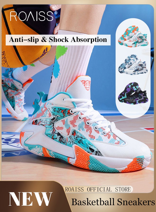 رويس أحذية رياضية أنيقة للرجال، أحذية رياضية خفيفة الوزن ومسامية للرجال، أحذية رياضية غير قابلة للانزلاق برباط، أحذية رياضية ممتصة للصدمات بألوان زاهية وبطانة ناعمة، مناسبة للارتداء اليومي والأنشطة الخارجية - Image 1