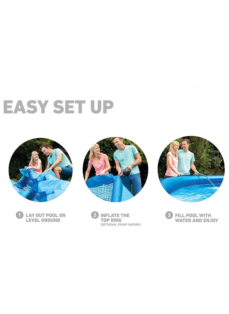 INTEX - 28110NP-Easy Set Inflatable Round Swimming Pool 2.44mx76cm / 8'x30", 2419L - Image 1