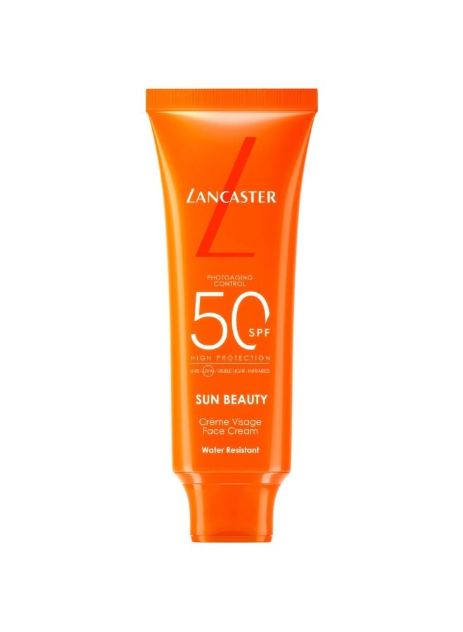 Lancaster Sun Beauty Photoaging Control Face Cream SPF50 Water Resistant 50ml - Image 1