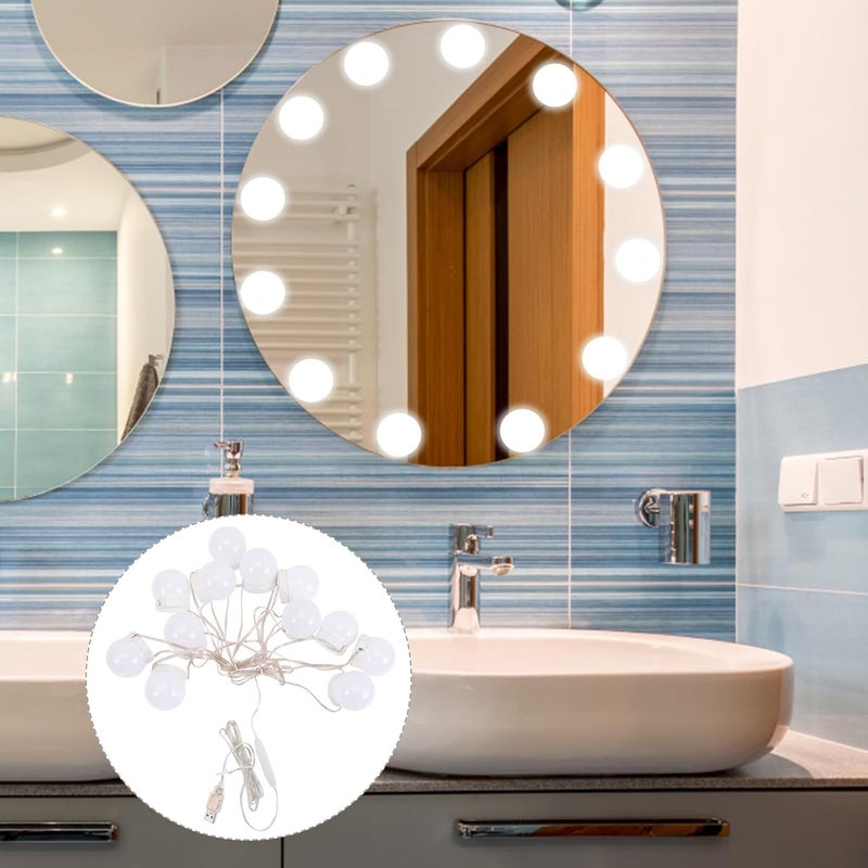 Gatuida LED Vanity Mirror Lights USB Makeup Light Dimmable 3-Color Temperature 12-led Rotatable Bulbs for Dressing Table and Makeup Mirror Lighting Random Color Random Color - Image 4