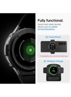 Spigen Liquid Air for Samsung Galaxy Watch 6 Classic 43mm Case Cover Flexible Lightweight TPU (2023) - Matte Black  - Image 3