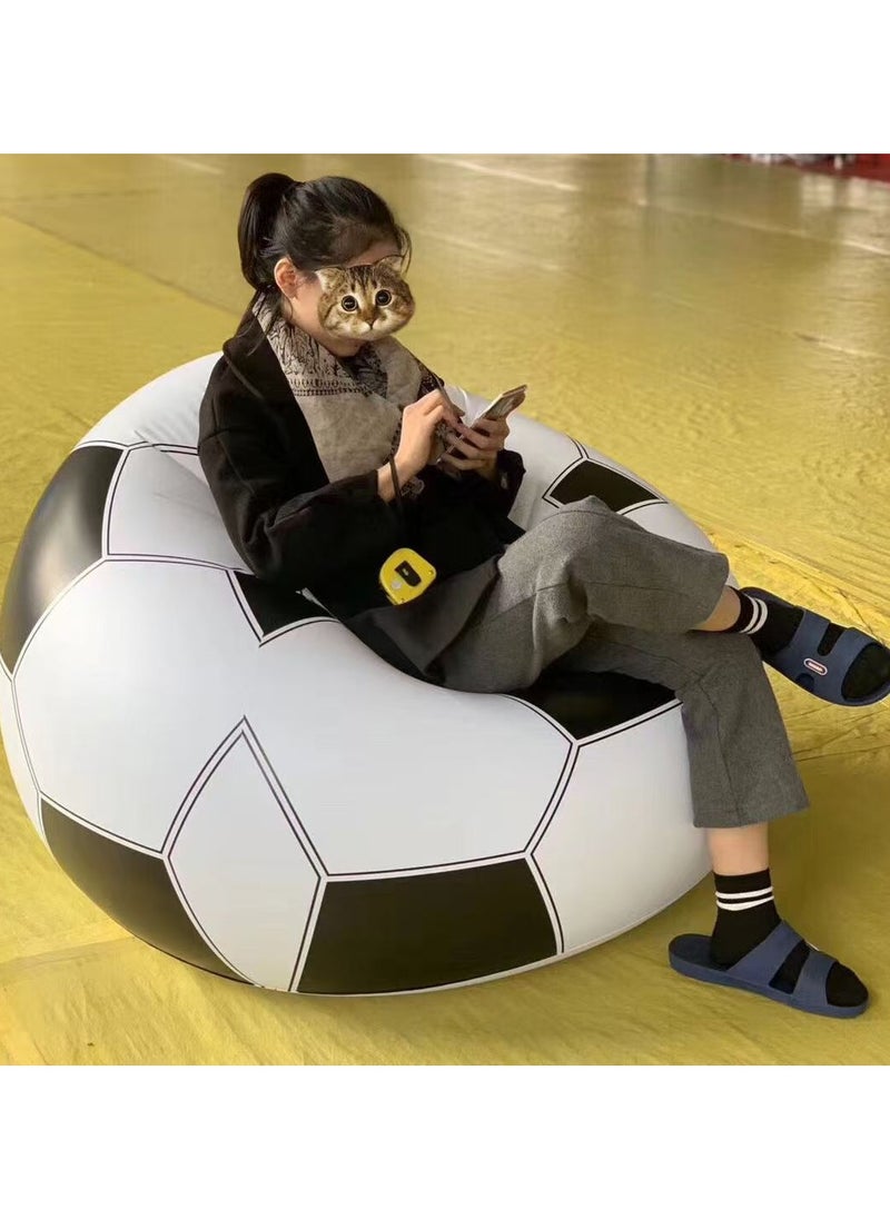 General - Thickened environmentally friendly PVC office furniture home convenient to move practical inflatable football wear-resistant lazy sofa - Image 1