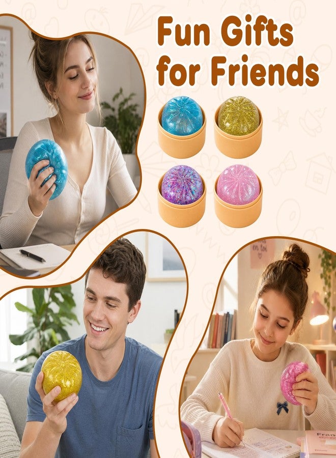 hepanio Malt Sugar Glitter Dumpling Squishy,Sugar Dumpling Squishy,Glitter Squishies Dumplings Mystery Box,Viral Bao Bun Squishys Dumlings Mystery Box,Suitable for Adult use in Offices and Homes(Pink) - Image 4