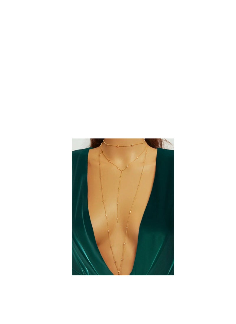 اكسوارات ار ايه - سلسله بطن نسائي ذهبي شيك - يمكن التوسيع - Image 1