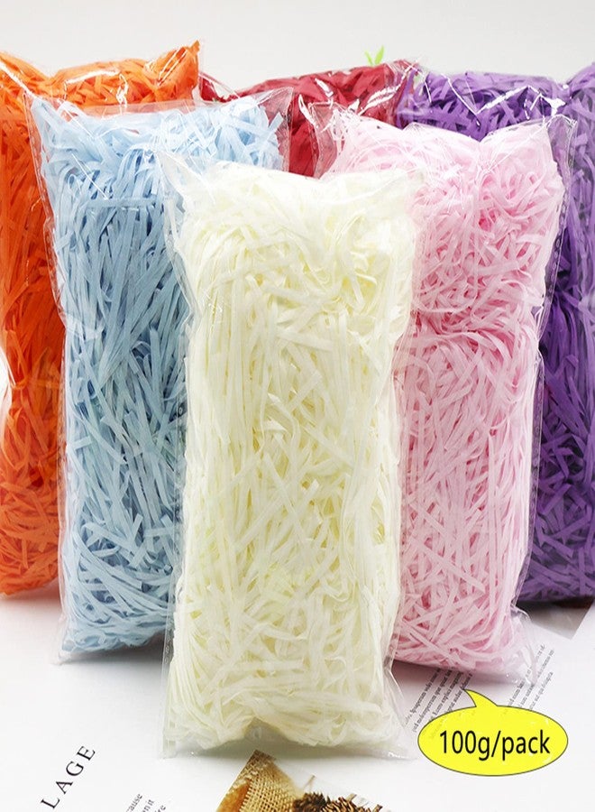 JINZOFLY Raffia Paper Shreds, 100g Shredded Paper for Gift Box, Crinkle Cut Paper Shred Filler for Gift Wrapping & Basket Filling(Light Blue) - Image 5
