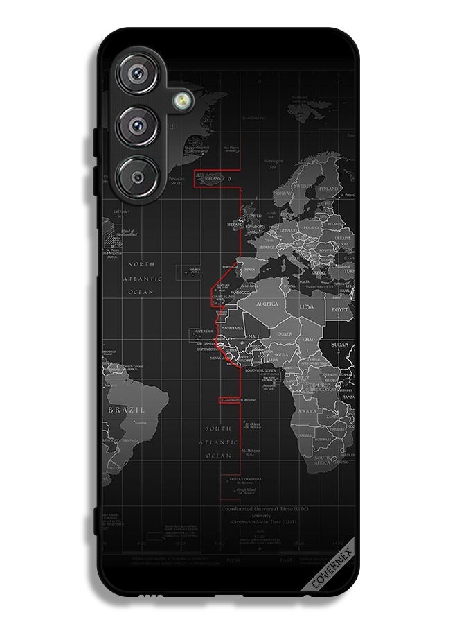 Covernex Samsung Galaxy F15 5G Protective Case Cover World Map - Image 1