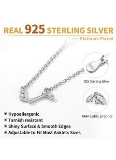 Leo Zodiac Anklet Sterling Silver Cubic Zirconia Horoscopes Charm Ankle Bracelet 12 Constellations Jewelry Accessories Gifts For Women - pzsku/Z2BCC597BA80F0A5E76F1Z/45/_/1735816681/1f1585aa-6737-49fb-82b4-eca564278a45