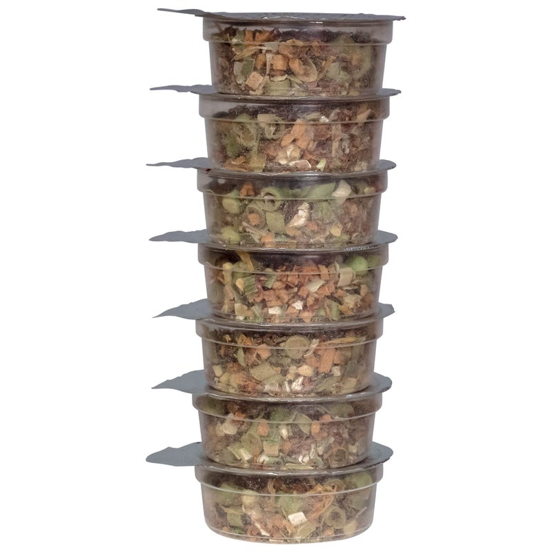 Healthy Herp Veggie Mix Instant Meal for Reptiles - Nutritious Bearded Dragon Accessories, Bearded Dragon Food - Made in USA - Quick Prep, for Box Turtles, Lizards, Tortoises - 7 x 0.16 oz (4.6g) Cups - Image 5