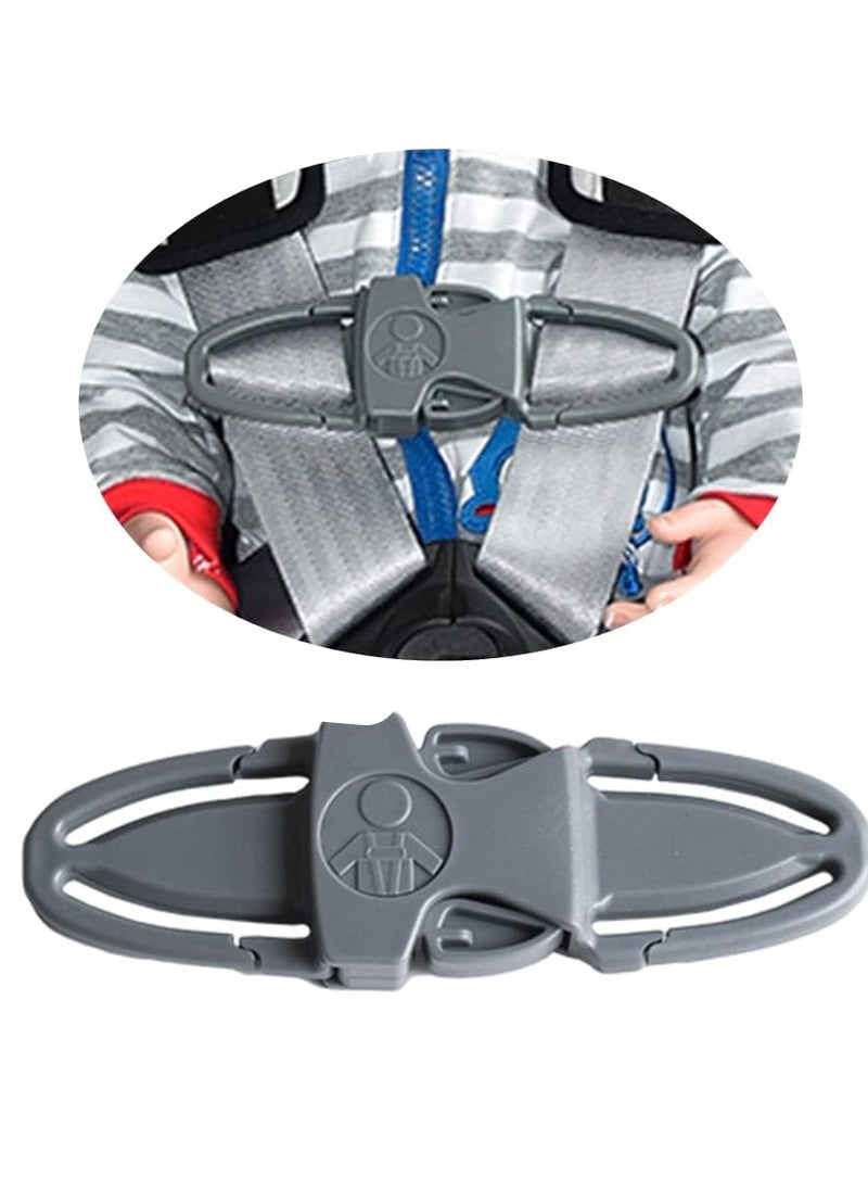Mr. Penda Universal Child Car Seat Chest Harness Clip, Universal Safer Belt Clip Buckle Lock Stroller Chest, Clip Adjustable Guard for Baby and Kids (Gray)  - Image 3