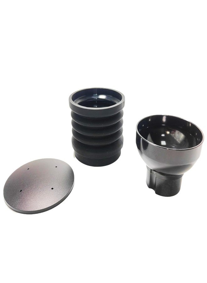 HOMEE Single Dose Hopper with Silicone Bellow and Aluminum Lid,Coffee Grinder for Eureka Mignon Grinder 2 in 1 Function MMG Accessories Hand Pressure Bellow for Home Shop to Clean and Collect Coffee Grounds - Image 3