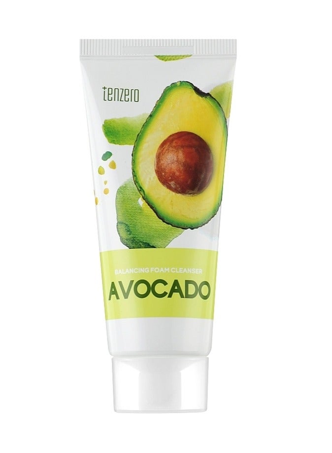 tenzero Balancing Foam Cleanser Avocado 100ml - Image 2