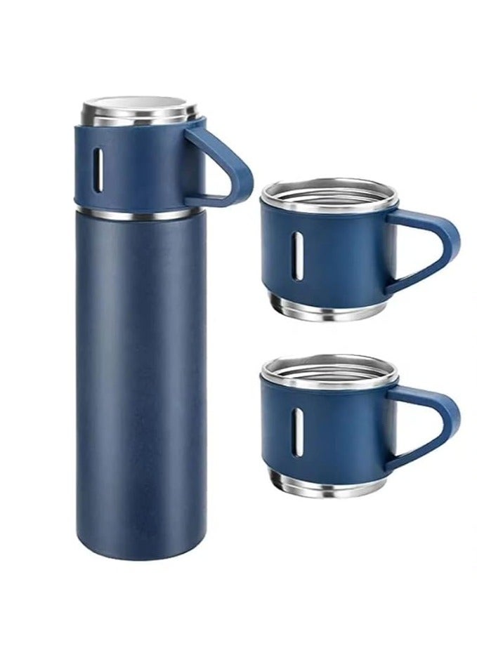 Spaceshoop 500Ml Gift Box Set Flask with 3 Cup Double-Layer Stainless Steel 304 Vacuum Thermos Coffee Tumbler Travel Mug Water Tea - Image 1
