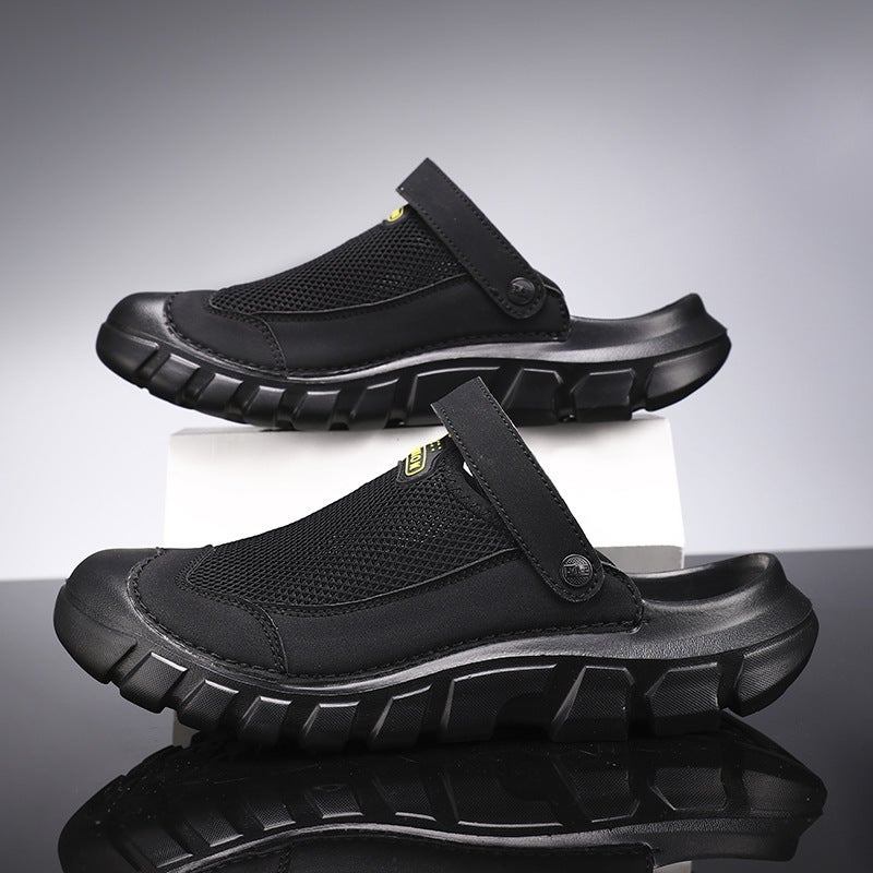 Men'S Summer Breathable Closed-Toe Slippers, Non-Slip And Wear-Resistant, Outdoor Casual Beach Sandals - Image 4