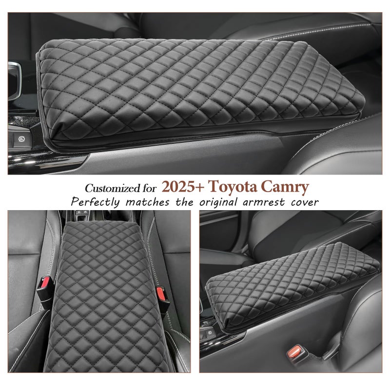 SKTU 2025 2026 Camry Center Console Cover for 2025 2026 Toyota Camry Armrest Cover 2025 2026 Camry (LE/SE/XLE/XSE) Seat Box Cover Toyota Camry 2025 2026 Accessories 2025 2026 Camry Hybrid Armrest Pad - Image 2