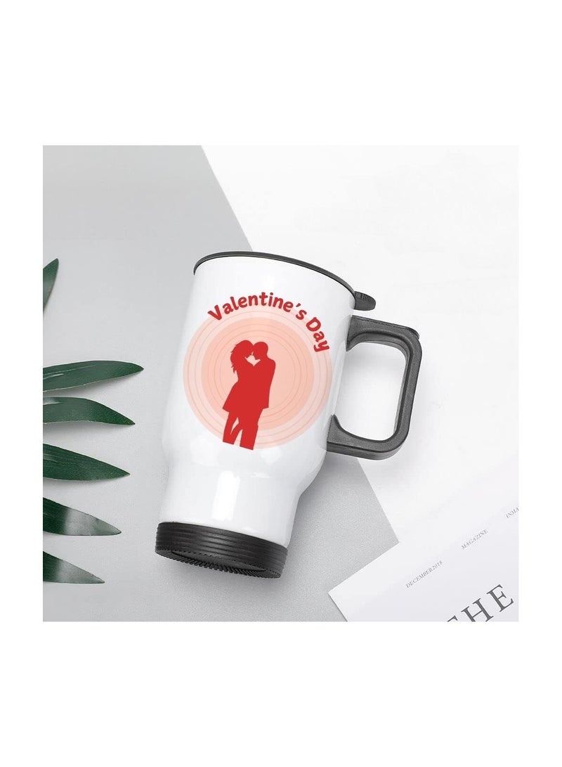 PRINTSHOP4ME Valentine's Day Insulated Travel Mug–Stainless Steel Mug For Hot&Cold Drinks–| Thoughtful Gift Special Someone Birth Day Gifts Travel Mug.  - Image 4