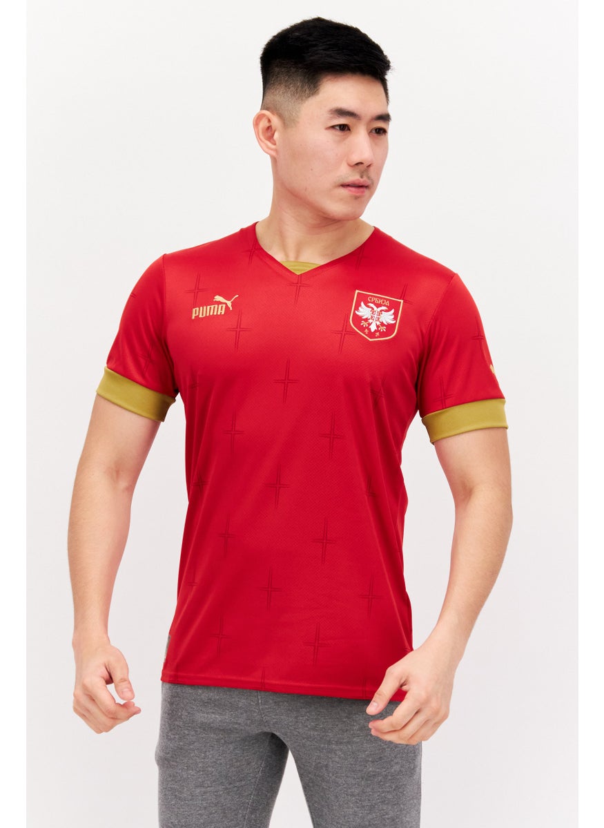 PUMA - Men Sportswear Fit Brand Logo T-Shirt, Red - Image 1