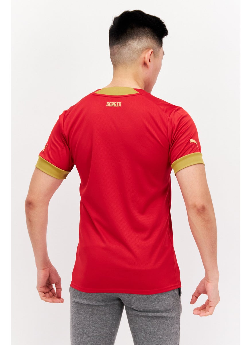 PUMA - Men Sportswear Fit Brand Logo T-Shirt, Red - Image 1