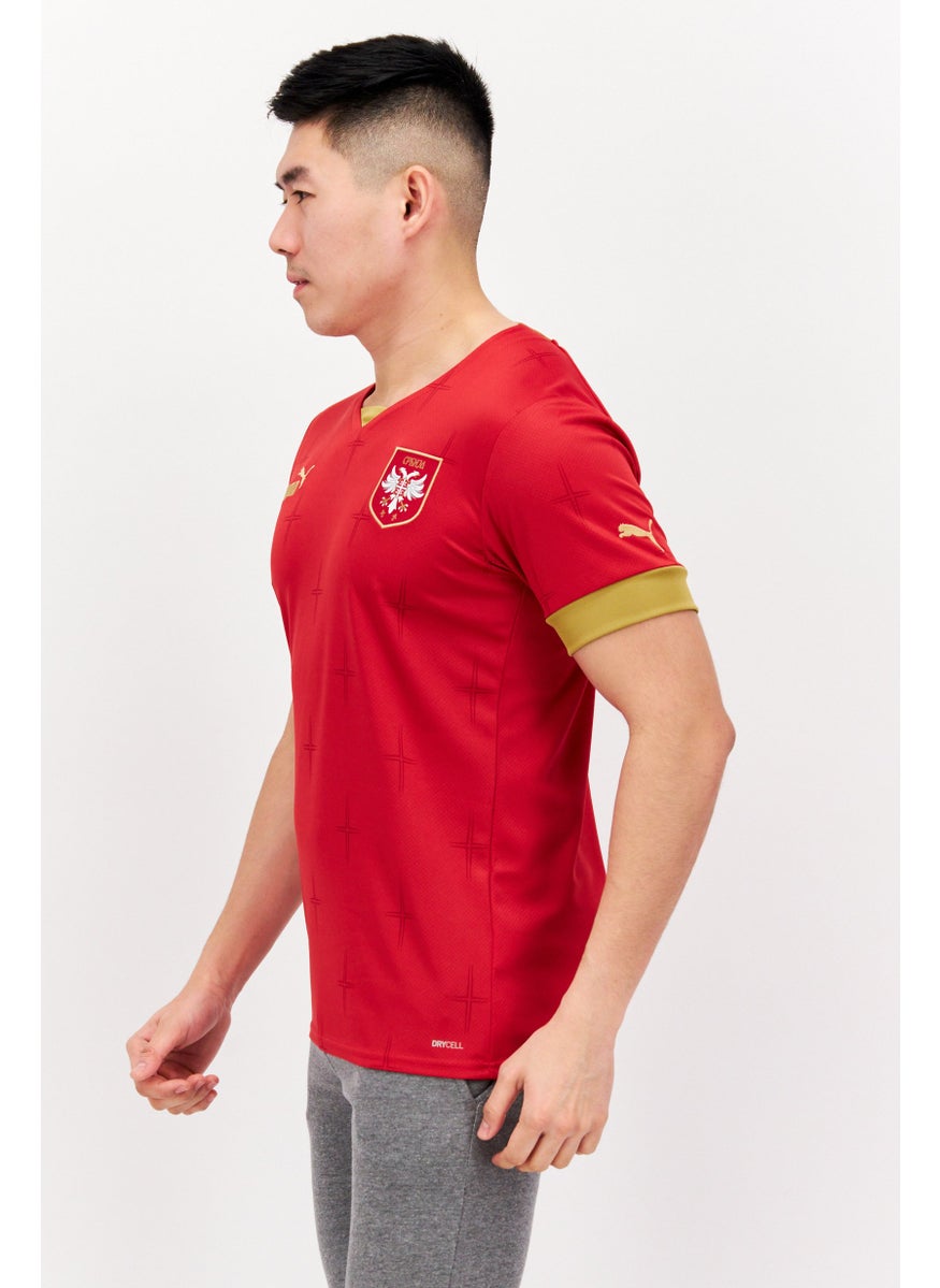 PUMA - Men Sportswear Fit Brand Logo T-Shirt, Red - Image 1
