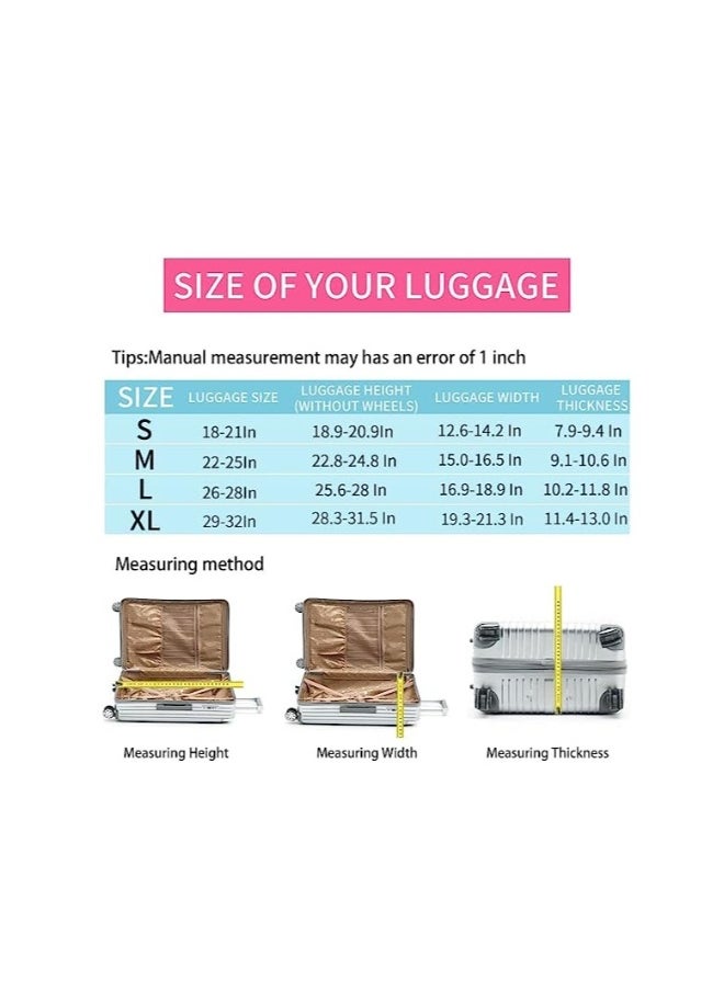 Generic Luggage Cover, Washable Suitcase Cover, Anti-scratch Suitcase Protector Fits 18-32 Inch Luggage ( XL )  - Image 5