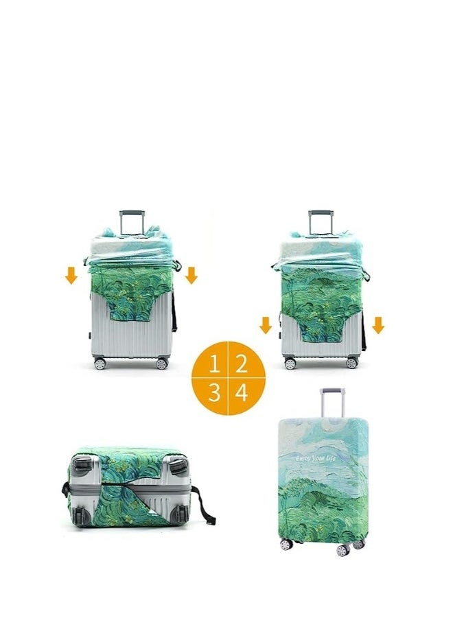 Generic Luggage Cover, Washable Suitcase Cover, Anti-scratch Suitcase Protector Fits 18-32 Inch Luggage ( XL )  - Image 4