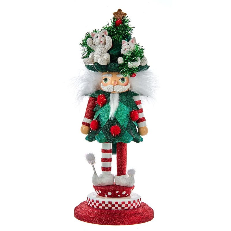 Hollywood Nutcrackers 14Inch Hollywood Cats in Tree Hat Nutcracker